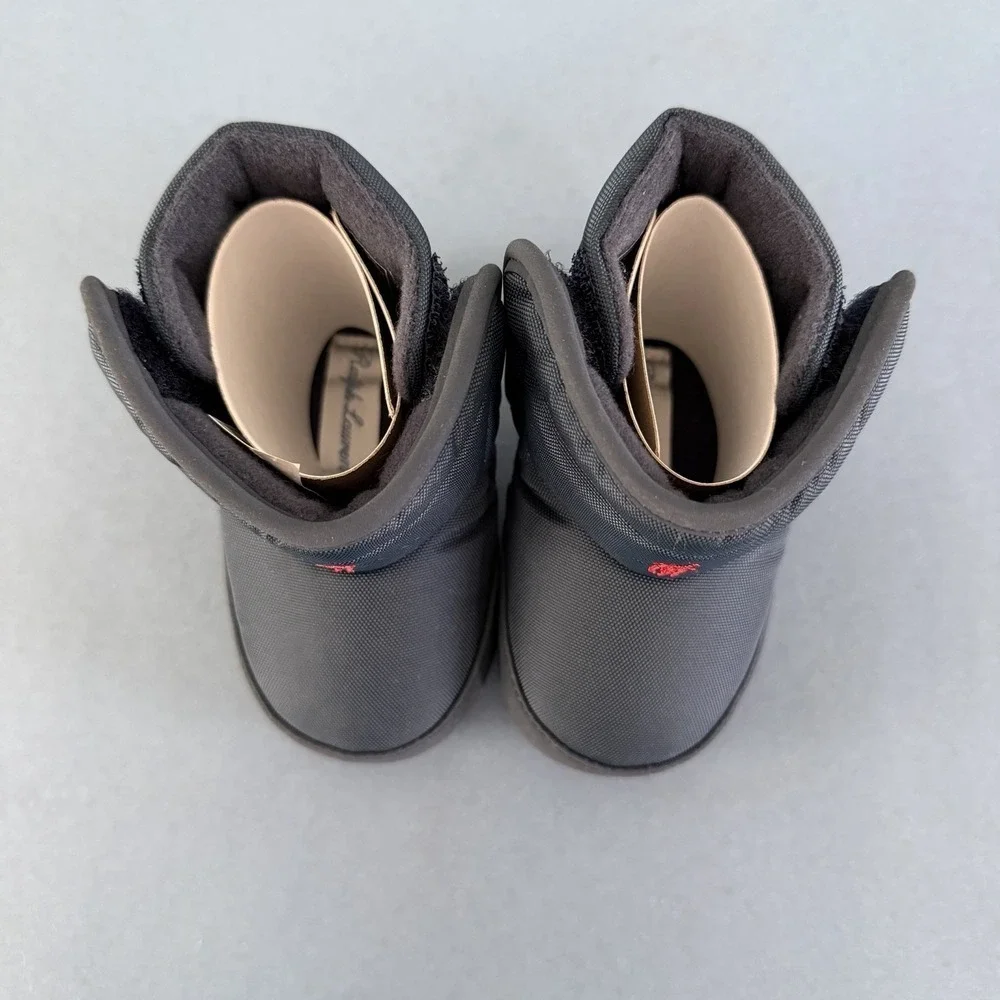 NWT Ralph Lauren Hamilten II EZ Navy‎ Blue Baby Pre-Walker Boots (3-6 Months)